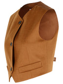 Max Mara 'Edda' Camel Light Lear Vest