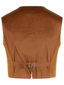 Max Mara 'Edda' Camel Light Lear Vest