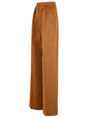 Max Mara 'Borneo 1234' Wide Camel Lear Pants