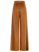 Max Mara 'Borneo 1234' Wide Camel Lear Pants