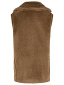 Max Mara 'Bormida 1234' 'orsacchiotto' in alpaca e lana marrone