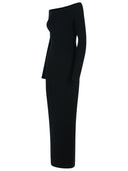 Max Mara 'Arnes 1234' Sheath Dress In Black Wool And Cachemire
