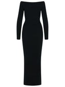 Max Mara 'Arnes 1234' Sheath Dress In Black Wool And Cachemire