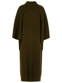 Max Mara 'Atollo 1234' Wool And Cachemire Dressing Gown Cardigan In Moss Green