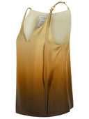 Sportmax 'Alcuno' beige gradiente de seda top