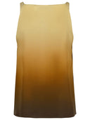 Sportmax 'Alcuno' beige gradiente de seda top