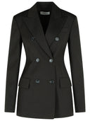 Sportmax 'Adamo' Dark Brown Virgin Wool Blazer