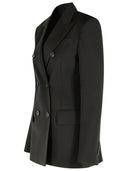 Sportmax 'Adamo' Dark Brown Virgin Wool Blazer