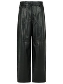 Pantalon Sportmax 'Garbo' en nappa noir Lear