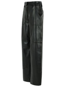 Pantalon Sportmax 'Garbo' en nappa noir Lear