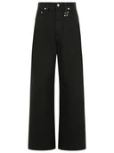 Sportmax 'Siamese' Black Cotton Jeans