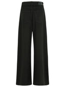 Sportmax 'Siamese' Black Cotton Jeans