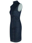 Sportmax 'Cerea' Dark Blue Cotton Dress