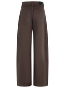 Sportmax 'Siamese' Brown Cotton Jeans