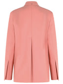 Americana recta Sportmax 'Esule' de lana virgen rosa antiguo