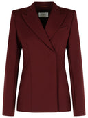 Blazer en laine vierge bordeaux «Cocco» SportMax