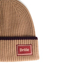 Drole De Monsieur 'Le Bonnet Laine' Beige Merino Wool Beanie
