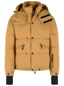 Moncler Grenoble 'Coraia' Beige Polyamide Hooded Ski Jacket