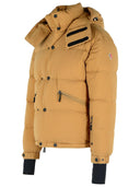 Moncler Grenoble 'Coraia' Beige Polyamide Hooded Ski Jacket