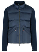Moncler Grenoble Navy Blue Polyester Padded Cardigan