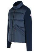 Moncler Grenoble Navy Blue Polyester Padded Cardigan
