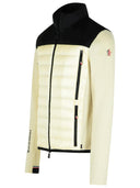 Moncler Grenoble beige/zwart gewatteerd sweatshirt in polyestermix