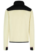 Moncler Grenoble beige/zwart gewatteerd sweatshirt in polyestermix