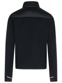 Moncler Grenoble zwart polyestermengsel gewatteerd sweatshirt