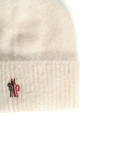 Moncler Grenoble Tricot Beanie in Alpaca en ivoorwol