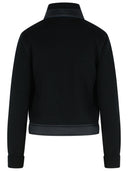 Moncler Grenoble Black Virgin Wool Padded Cardigan