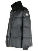 Moncler Short Down Jacket With Black Polyester 'Teddy Esnaie' Trim