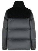 Moncler Short Down Jacket With Black Polyester 'Teddy Esnaie' Trim