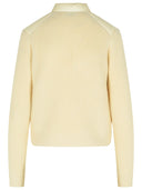 Moncler Tricot Cardigan In Virgin Wool And Cashmere Blend
