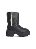 ugg 'classic esmee'ブラックリアブーツ