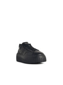 Hogan 'H Stripes' Black Lear Sneakers