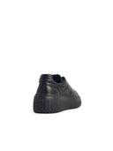 Hogan 'H Stripes' Black Lear Sneakers