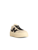 Hogan 'H Stripes' Ivory Lear Sneakers