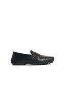 Tod's 'City Gommino' Black Lear Loafers