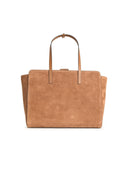 Hidesins 'Flap' Cognac Lear Bag