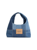 Marc Jacobs () Borsa in denim blu "Sack Patchwork".