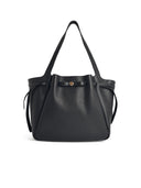 Tory Burch 'Shopping Romy' Black Lear Bag