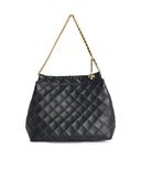Tory Burch 'Fleming Hobo' Black Lear Bag