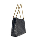 Tory Burch 'Fleming Hobo' Black Lear Bag