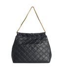 Tory Burch 'Fleming Hobo' Black Lear Bag