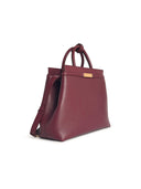 Bally Burgundy Lear Deco' Bag