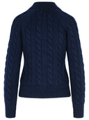 Bally Extrafine Navy Merino Wool Sweater