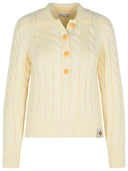Suéter de lana de bally marfil extrafine merino