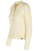 Suéter de lana de bally marfil extrafine merino