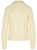 Suéter de lana de bally marfil extrafine merino
