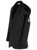 Blazer Coperni 'Cutout' in poliestere nero
